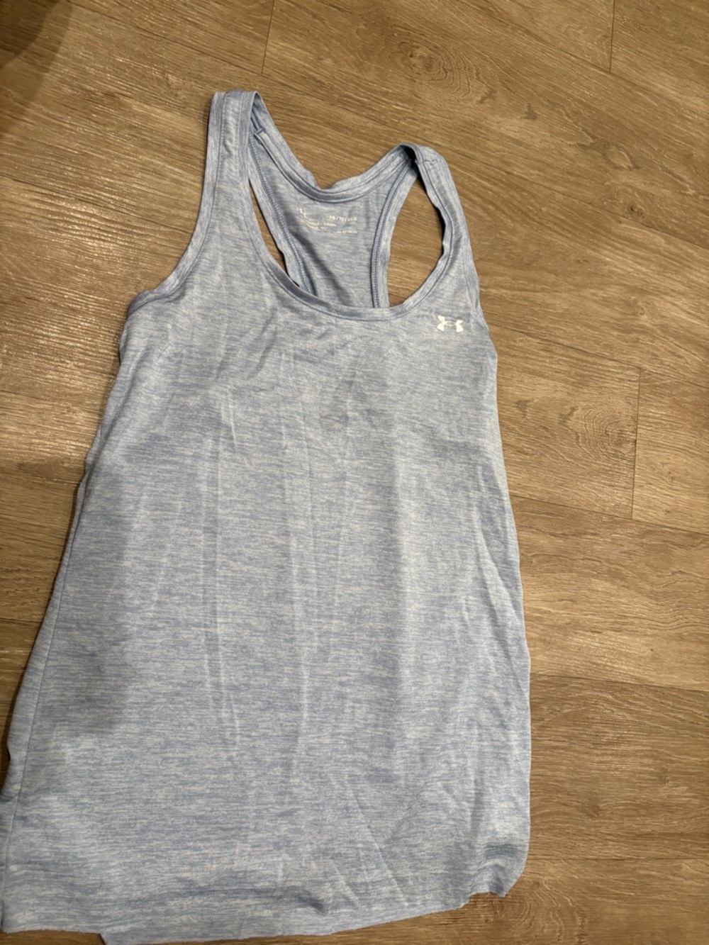 Under Armour Light Heather Blue Racerback Tank Top